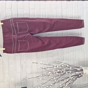 🍇 G4 Free maroon high waist athletic pants. XL.
